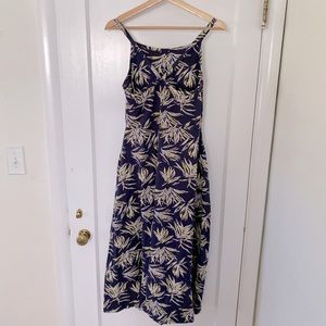 *BRAND NEW* Pact Navy Palms Fit and Flare Dress